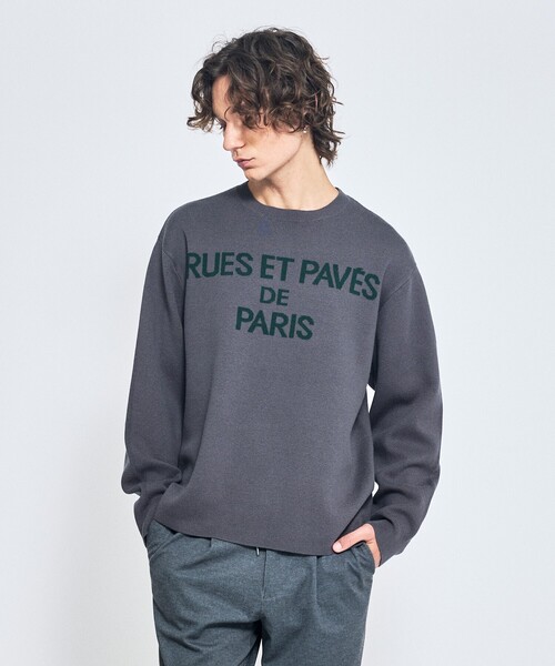 アバハウス（ABAHOUSE）/ジャガードロゴニット プルオーバー / オーバーサイズ / LE TRIO AB ジャガードロゴニットプルオーバー / オーバーサイズ / LE TRIO