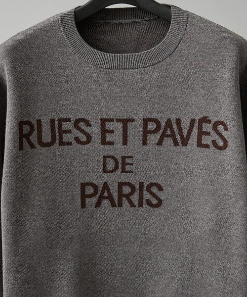 ジャガードロゴニットプルオーバー / オーバーサイズ / LE TRIO