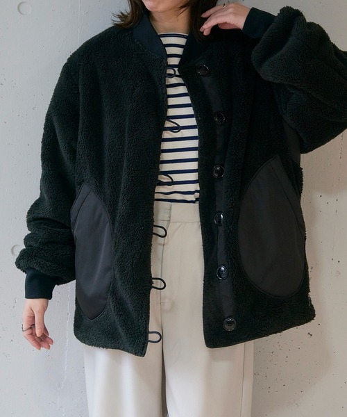 ARMY TWILL（アーミーツイル）の「【ARMY TWILL】Pe Weather Reversible Blouson（ミリタリージャケット・レディース・カーキ/ブラック・S）」の20枚目の写真
