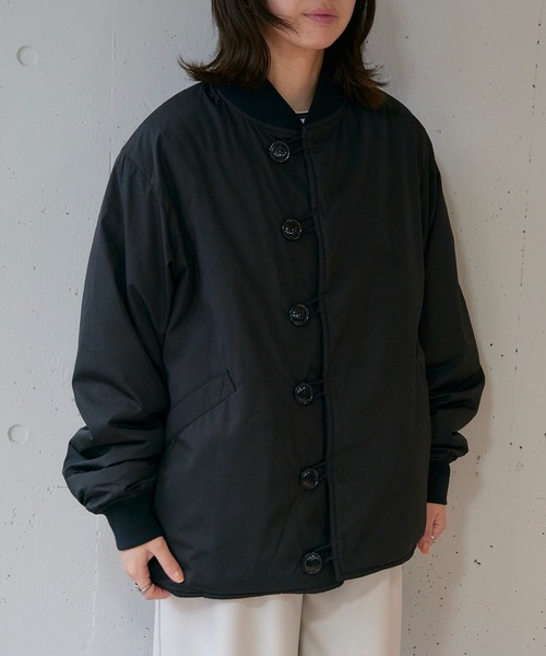 ARMY TWILL（アーミーツイル）の「【ARMY TWILL】Pe Weather Reversible Blouson（ミリタリージャケット・レディース・カーキ/ブラック・S）」の17枚目の写真