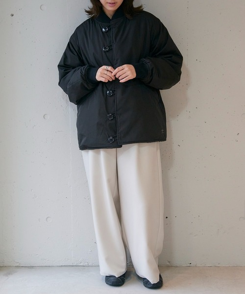 ARMY TWILL（アーミーツイル）の「【ARMY TWILL】Pe Weather Reversible Blouson（ミリタリージャケット・レディース・カーキ/ブラック・S）」の21枚目の写真