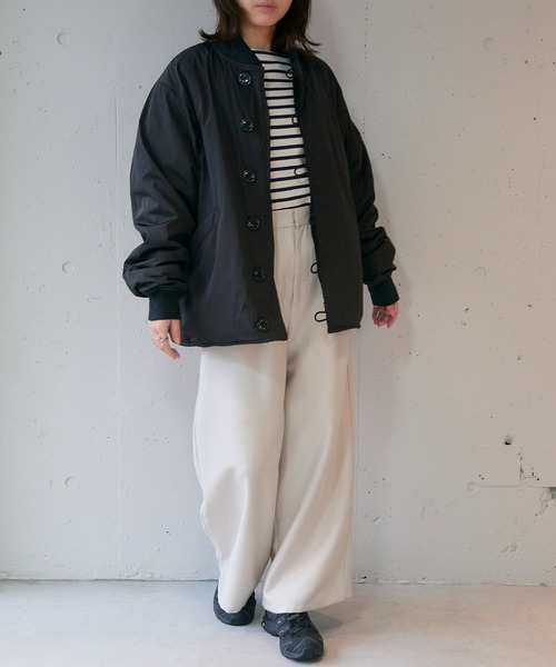ARMY TWILL（アーミーツイル）の「【ARMY TWILL】Pe Weather Reversible Blouson（ミリタリージャケット・レディース・カーキ/ブラック・S）」の22枚目の写真