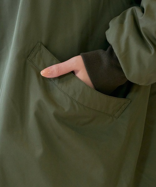 ARMY TWILL（アーミーツイル）の「【ARMY TWILL】Pe Weather Reversible Blouson（ミリタリージャケット・レディース・カーキ/ブラック・S）」の14枚目の写真