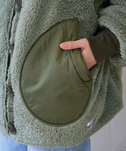 ARMY TWILL（アーミーツイル）の「【ARMY TWILL】Pe Weather Reversible Blouson（ミリタリージャケット・レディース・カーキ/ブラック・S）」の8枚目の写真