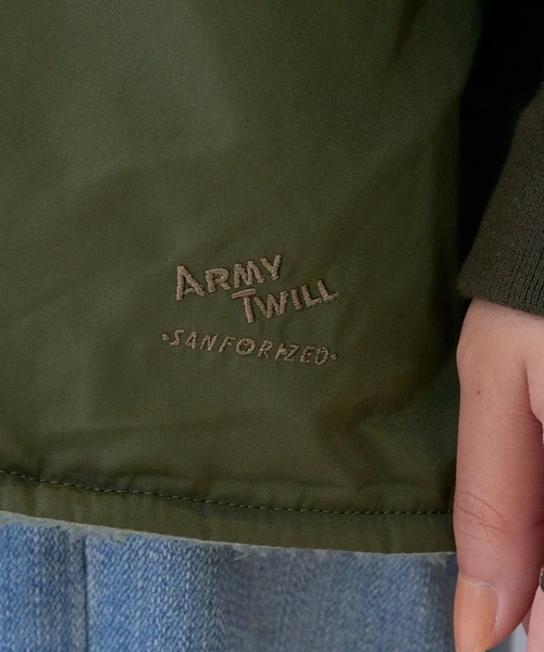 ARMY TWILL（アーミーツイル）の「【ARMY TWILL】Pe Weather Reversible Blouson（ミリタリージャケット・レディース・カーキ/ブラック・S）」の13枚目の写真