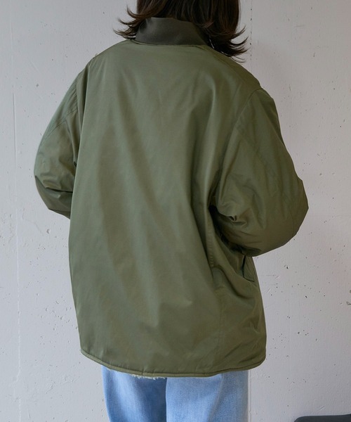 ARMY TWILL（アーミーツイル）の「【ARMY TWILL】Pe Weather Reversible Blouson（ミリタリージャケット・レディース・カーキ/ブラック・S）」の12枚目の写真
