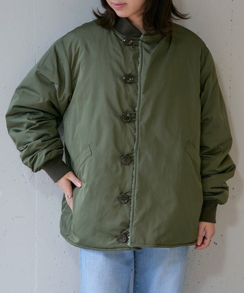 ARMY TWILL（アーミーツイル）の「【ARMY TWILL】Pe Weather Reversible Blouson（ミリタリージャケット・レディース・カーキ/ブラック・S）」の9枚目の写真