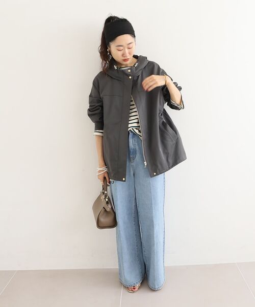 le.coeur blanc(ルクールブラン)の「バスクボーダーロンT(Tシャツ/カットソー・レディース・グリーン系その他/ブルー系その他2/ブラック系その他/ブラウン系その他2・38)」の6枚目の写真