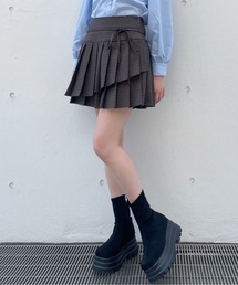 one way | ダブルプリーツスカート(スカート)