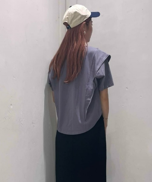 Right-on（ライトオン）の「【HONEYSUCKLE ROSE】オーバルロゴキャップ（キャップ・レディース・キナリ/ネイビー×ホワイト/ダークグレー・フリー）」の6枚目の写真