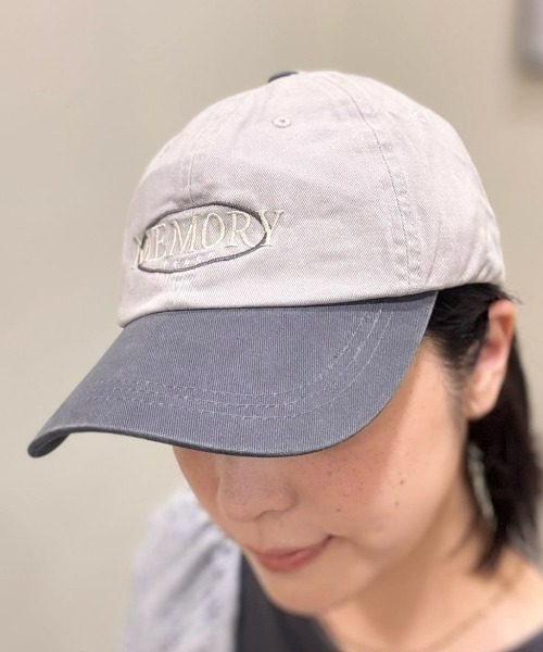 Right-on（ライトオン）の「【HONEYSUCKLE ROSE】オーバルロゴキャップ（キャップ・レディース・キナリ/ネイビー×ホワイト/ダークグレー・フリー）」の11枚目の写真