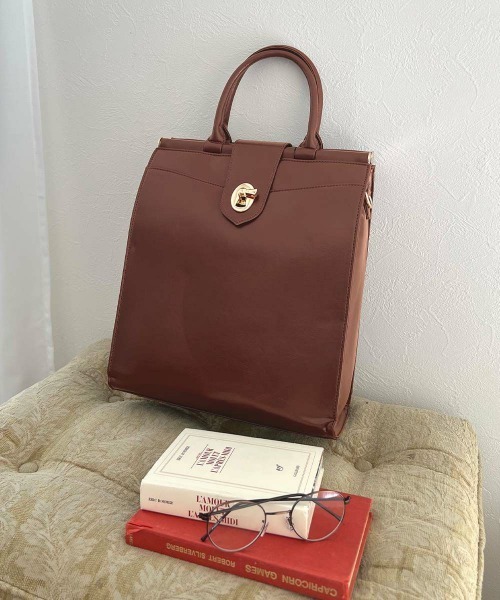 F i.n.t（フィント）の「キーホール3wayダレスバッグ/fint フィント（トートバッグ・レディース・ピンクベージュ/ブラウン/ブラック・FREE）」の3枚目の写真