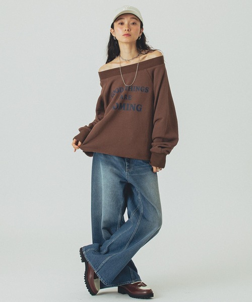 ローズバッド（ROSE BUD）/ＩＮＬＡＹ　ＰＵＬＬＯＶＥＲ セール】INLAY PULLOVER（Tシャツ/カットソー）｜ROSE BUD（ローズ