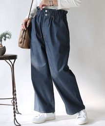 ウエストギャザーデニム