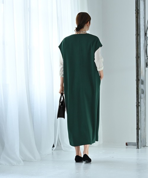 STYLE DELI(スタイルデリ)の「【Kana Oyama×BLK001】ジップジレワンピース(ワンピース・レディース・ブラック/グリーン・FREE)」の5枚目の写真
