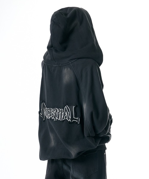 Theater code（シアターコード）の「Raglan Silhouette Zip-Up Hoodie/ラグランシルエット ジップアップパーカー 2026年 夏 夏服メンズ（パーカー・メンズ・ブラック/ベージュ・L/M）」の14枚目の写真