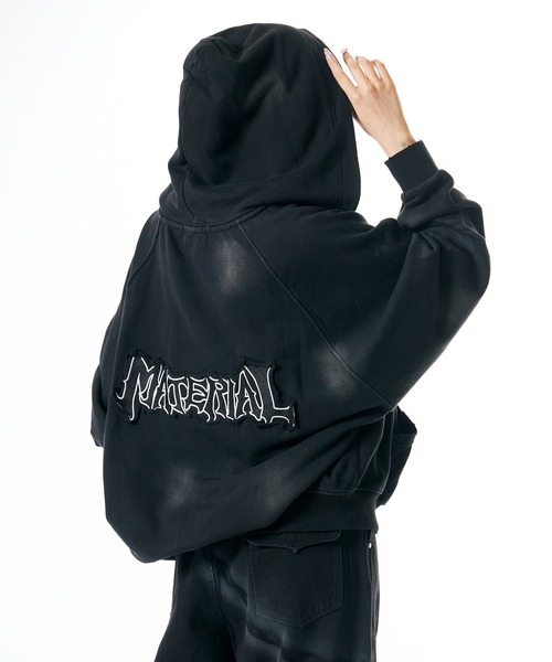 Theater code（シアターコード）の「Raglan Silhouette Zip-Up Hoodie/ラグランシルエット ジップアップパーカー 2026年 夏 夏服メンズ（パーカー・メンズ・ブラック/ベージュ・L/M）」の15枚目の写真