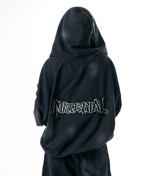 Theater code（シアターコード）の「Raglan Silhouette Zip-Up Hoodie/ラグランシルエット ジップアップパーカー 2026年 夏 夏服メンズ（パーカー・メンズ・ブラック/ベージュ・L/M）」の16枚目の写真