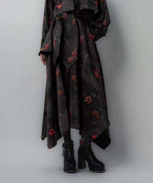 HARE（ハレ）の「Autumnflowerウエストデザインスカート(HARE)（スカート・レディース・ブルーパープル/レッド・FREE）」の10枚目の写真