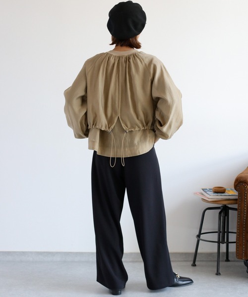 cepo（セポ）の「レイヤーミリタリードロストブルゾン（ブルゾン・レディース・グレー/ベージュ/ブラック・M）」の18枚目の写真