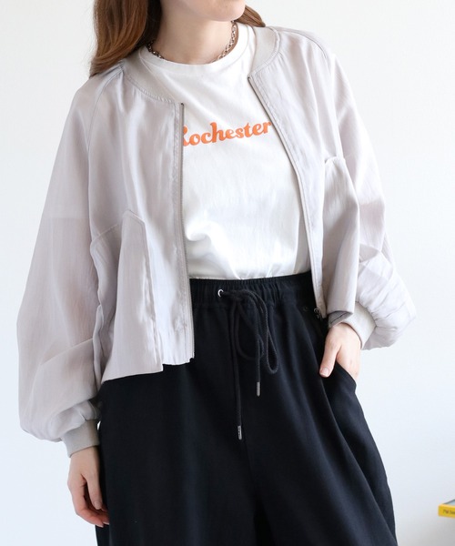 cepo（セポ）の「レイヤーミリタリードロストブルゾン（ブルゾン・レディース・グレー/ベージュ/ブラック・M）」の15枚目の写真