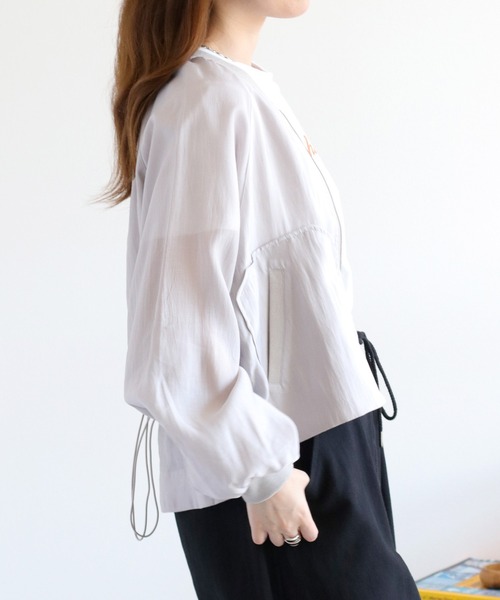 cepo（セポ）の「レイヤーミリタリードロストブルゾン（ブルゾン・レディース・グレー/ベージュ/ブラック・M）」の14枚目の写真