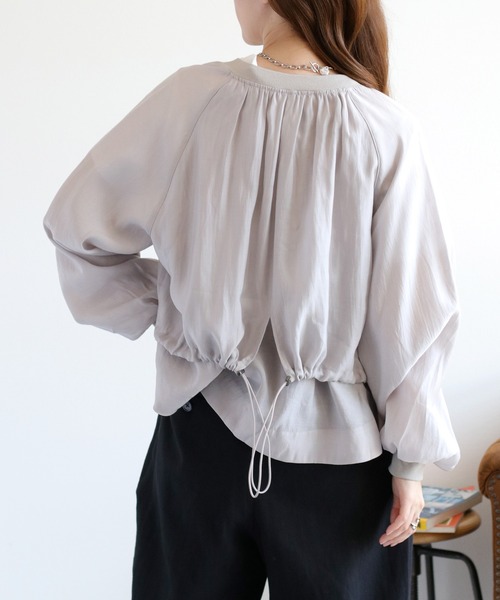 cepo（セポ）の「レイヤーミリタリードロストブルゾン（ブルゾン・レディース・グレー/ベージュ/ブラック・M）」の13枚目の写真