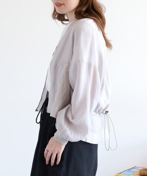 cepo（セポ）の「レイヤーミリタリードロストブルゾン（ブルゾン・レディース・グレー/ベージュ/ブラック・M）」の11枚目の写真