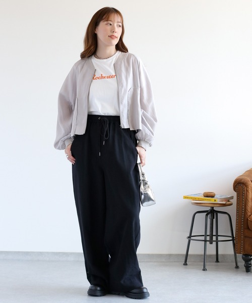 cepo（セポ）の「レイヤーミリタリードロストブルゾン（ブルゾン・レディース・グレー/ベージュ/ブラック・M）」の4枚目の写真