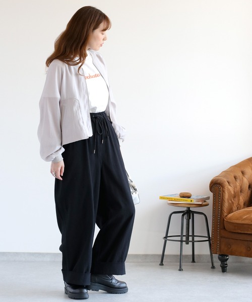 cepo（セポ）の「レイヤーミリタリードロストブルゾン（ブルゾン・レディース・グレー/ベージュ/ブラック・M）」の7枚目の写真