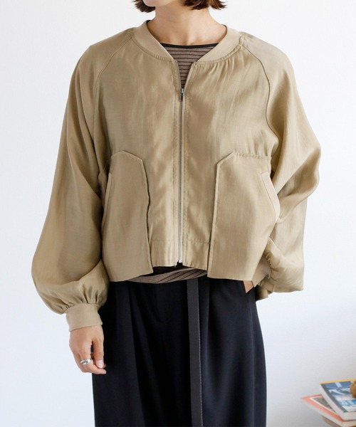 cepo（セポ）の「レイヤーミリタリードロストブルゾン（ブルゾン・レディース・グレー/ベージュ/ブラック・M）」の20枚目の写真