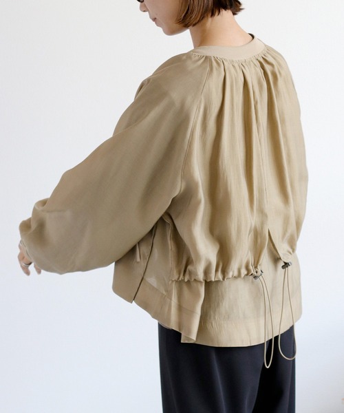 cepo（セポ）の「レイヤーミリタリードロストブルゾン（ブルゾン・レディース・グレー/ベージュ/ブラック・M）」の22枚目の写真