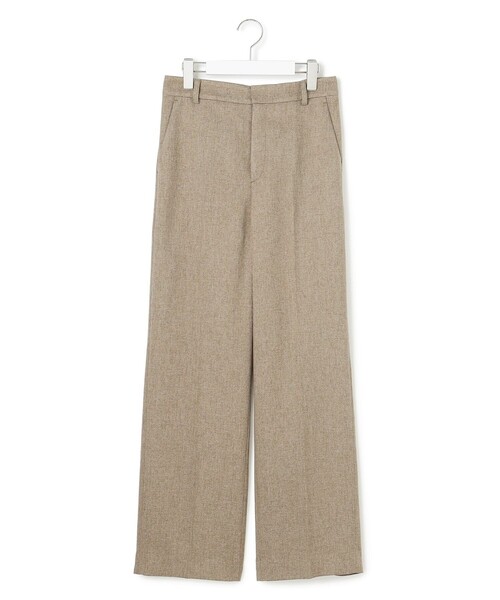 23区 S(ニジュウサンクチイサイサイズ)の「【洗える/セットアップ対応】ウールライクカルゼ ワイド パンツ(その他パンツ・レディース・ブラウン系/グレー系・34/32/30)」の9枚目の写真