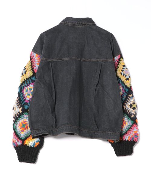 チチカカ(チチカカ)の「Rico ハンドクロシェスリーブデニムジャケット(デニムジャケット・レディース・ブルー/ブラック・FREE)」の18枚目の写真