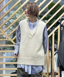 RODEO CROWNS WIDE BOWL | シャギーニットベスト(ベスト)