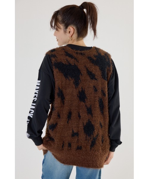 RODEO CROWNS WIDE BOWL(ロデオクラウンズワイドボウル)の「シャギーニットベスト(ベスト・レディース・グレー/アイボリー/ブラウン系その他・FREE)」の13枚目の写真