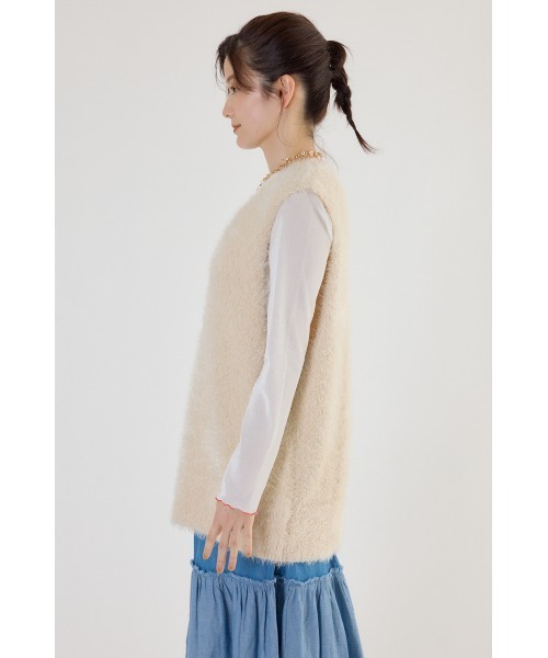 RODEO CROWNS WIDE BOWL(ロデオクラウンズワイドボウル)の「シャギーニットベスト(ベスト・レディース・グレー/アイボリー/ブラウン系その他・FREE)」の22枚目の写真