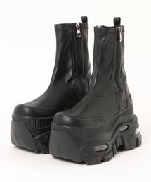 ブーツ（ブラック/黒色系・ジップアップ）ファッション通販 - ZOZOTOWN
