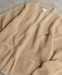 KANGOL | 【KANGOL/カンゴール】ロゴ刺繍 畦編み Vネック ニット カーディガン(カーディガン/ボレロ)