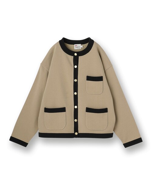 UNTITLED(アンタイトル)の「【TRADITIONAL WEATHERWEAR】ARKLEY KNIT カーディガン(カーディガン/ボレロ・レディース・ブラック系4/ブラック/ベージュ系4・02)」の4枚目の写真