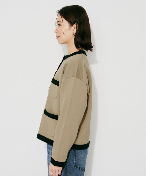 UNTITLED(アンタイトル)の「【TRADITIONAL WEATHERWEAR】ARKLEY KNIT カーディガン(カーディガン/ボレロ・レディース・ブラック系4/ブラック/ベージュ系4・02)」の18枚目の写真