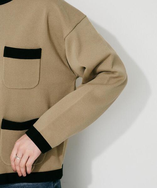 UNTITLED(アンタイトル)の「【TRADITIONAL WEATHERWEAR】ARKLEY KNIT カーディガン(カーディガン/ボレロ・レディース・ブラック系4/ブラック/ベージュ系4・02)」の21枚目の写真