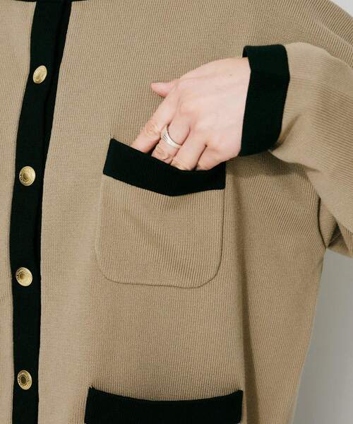 UNTITLED(アンタイトル)の「【TRADITIONAL WEATHERWEAR】ARKLEY KNIT カーディガン(カーディガン/ボレロ・レディース・ブラック系4/ブラック/ベージュ系4・02)」の22枚目の写真