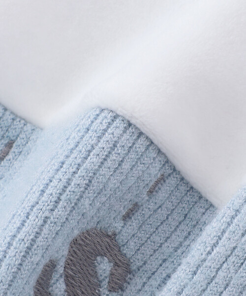 SLAP SLIP BABY（スラップスリップベビー）の「【お揃い】アニマルクマ恐竜おもちゃ切り替え2WAYオールベビー(50~70cm)（ロンパース・キッズ・ブルー/ベージュ・FREE）」の11枚目の写真