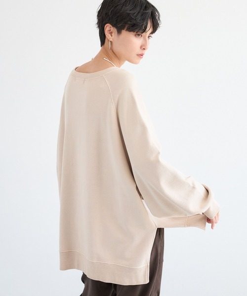 GOOD ROCK SPEED（グッドロックスピード）の「BARNYARDSTORM / 別注【LIFE PICTURE COLLECTION】ラグランスウェット（スウェット・レディース・チャコール/ベージュ・FREE）」の9枚目の写真