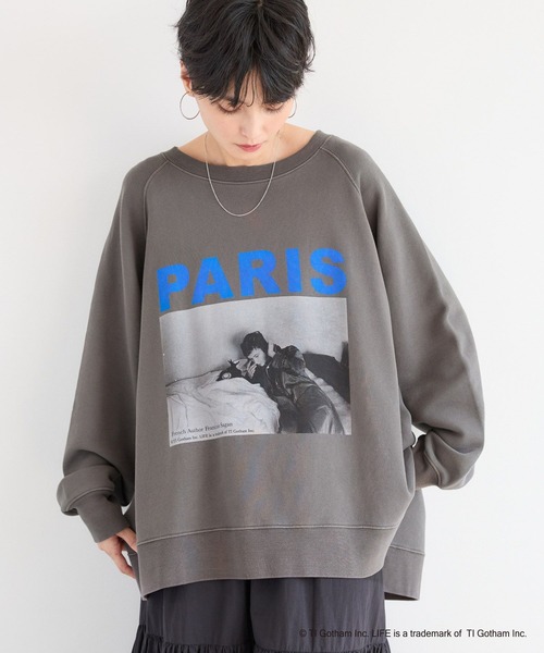 GOOD ROCK SPEED（グッドロックスピード）の「BARNYARDSTORM / 別注【LIFE PICTURE COLLECTION】ラグランスウェット（スウェット・レディース・チャコール/ベージュ・FREE）」の14枚目の写真