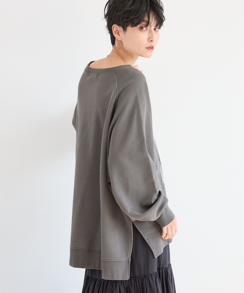 GOOD ROCK SPEED（グッドロックスピード）の「BARNYARDSTORM / 別注【LIFE PICTURE COLLECTION】ラグランスウェット（スウェット・レディース・チャコール/ベージュ・FREE）」の16枚目の写真