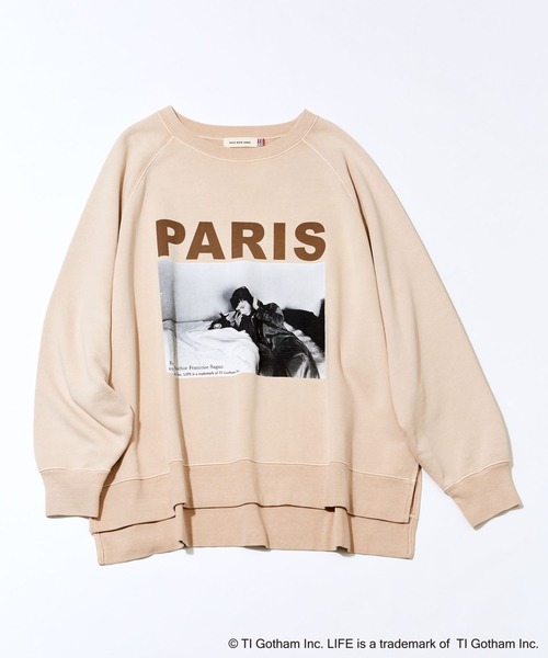 GOOD ROCK SPEED（グッドロックスピード）の「BARNYARDSTORM / 別注【LIFE PICTURE COLLECTION】ラグランスウェット（スウェット・レディース・チャコール/ベージュ・FREE）」の20枚目の写真