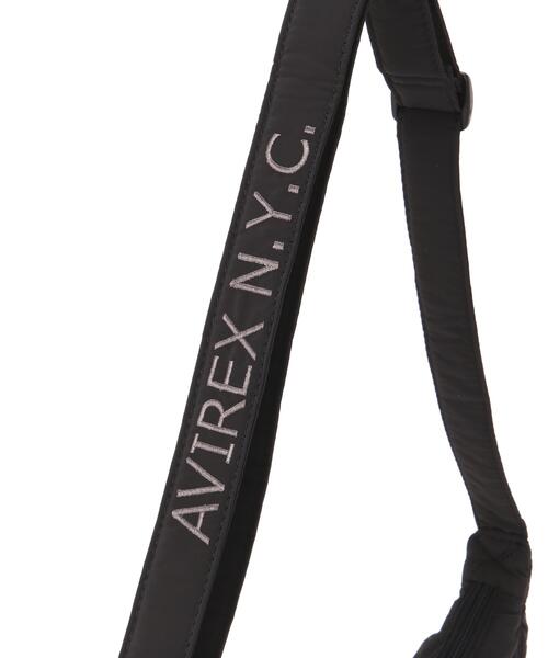AVIREX(アヴィレックス)の「《WEB限定》MINI BONDING SHOULDER BAG/ミニボンディングショルダーバッグ(ショルダーバッグ・レディース・ブラック・F)」の4枚目の写真