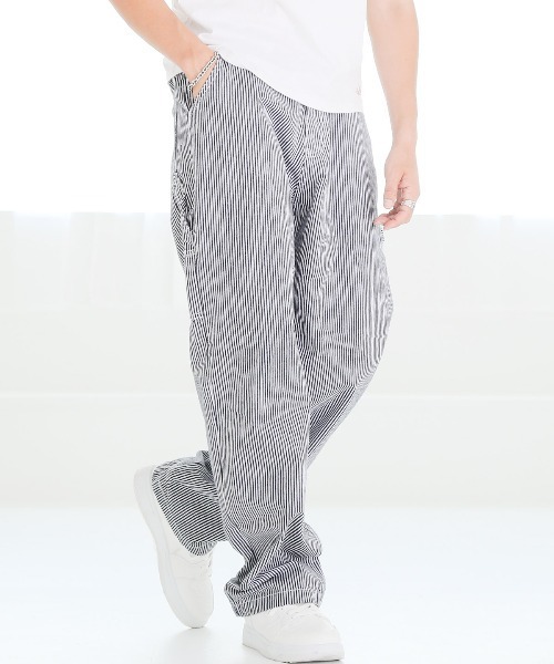 LUXSTYLE(ラグスタイル)の「ウエストシャーリングペインターパンツ(デニムパンツ・メンズ・ブラック系その他/インディゴブルー/ストライプ/ブルー系その他・M/L/XL)」の4枚目の写真